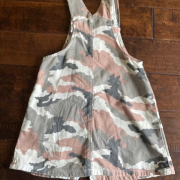 Zara Girl Camo Pink Overall Dress Size 10/140 Cm - Picture 4 of 10